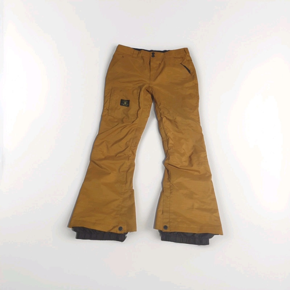 DC SHOES Banshee Snowboard Pants mens M 10K mustard gold baggy ski cargo spice